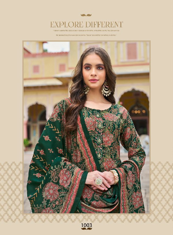 shehnai vol 1 by radhika lifestyle vartican print readymade casual big size suit