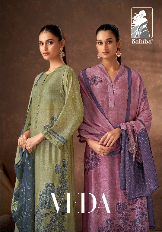 Sahiba Veda Wholesale Unique Muslin Silk Salwar Suits