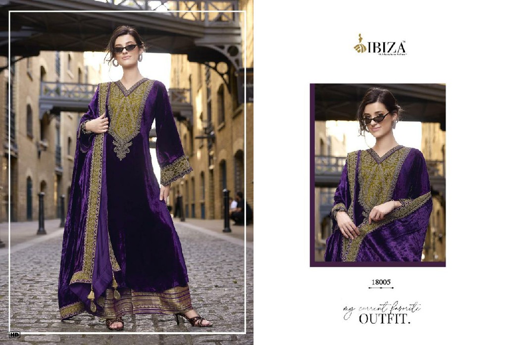 Ibiza Delhi6 Dobara Wholesale Pure Viscose Velvet Winter Salwar Suits