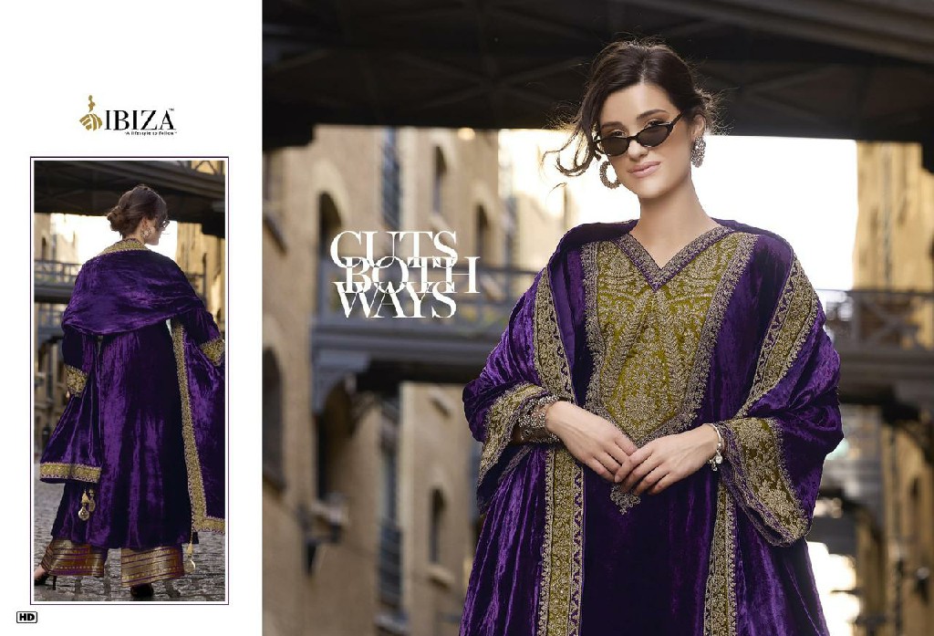 Ibiza Delhi6 Dobara Wholesale Pure Viscose Velvet Winter Salwar Suits