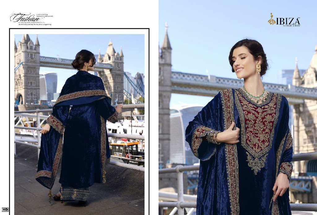 Ibiza Delhi6 Dobara Wholesale Pure Viscose Velvet Winter Salwar Suits