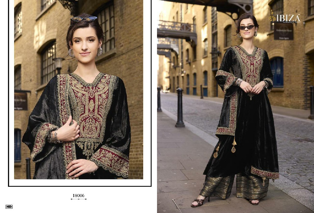 Ibiza Delhi6 Dobara Wholesale Pure Viscose Velvet Winter Salwar Suits