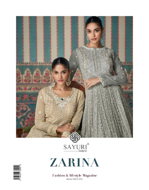 Sayuri Zarina Wholesale Free Size Stitched Gown With Dupatta