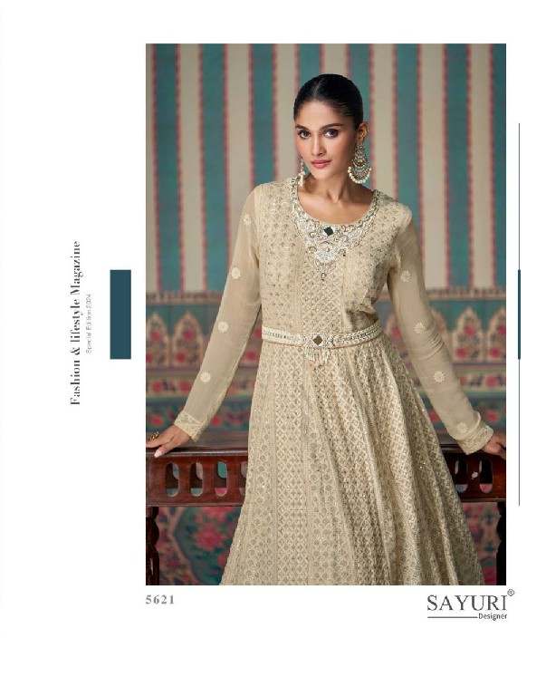 Sayuri Zarina Wholesale Free Size Stitched Gown With Dupatta