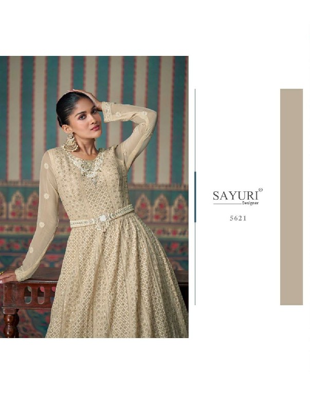 Sayuri Zarina Wholesale Free Size Stitched Gown With Dupatta