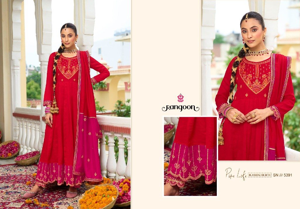 Rangoon Banno Wholesale Silk With Value Addition Work Khatli Hand Mirror Kurtis With Pant And Dupatta