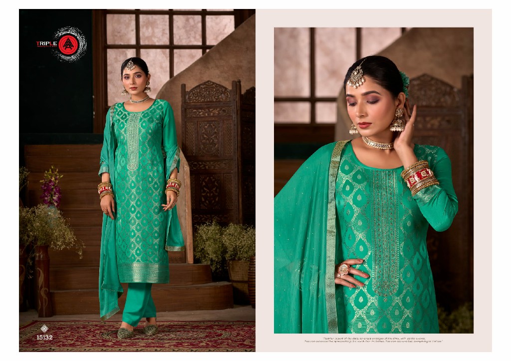 Triple AAA Loyal Vol-5 Wholesale Viscose Muslin Dhaga Dress Material