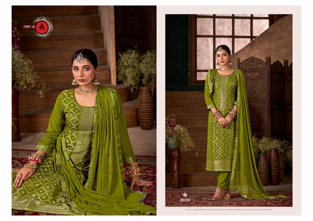 Triple AAA Loyal Vol-5 Wholesale Viscose Muslin Dhaga Dress Material