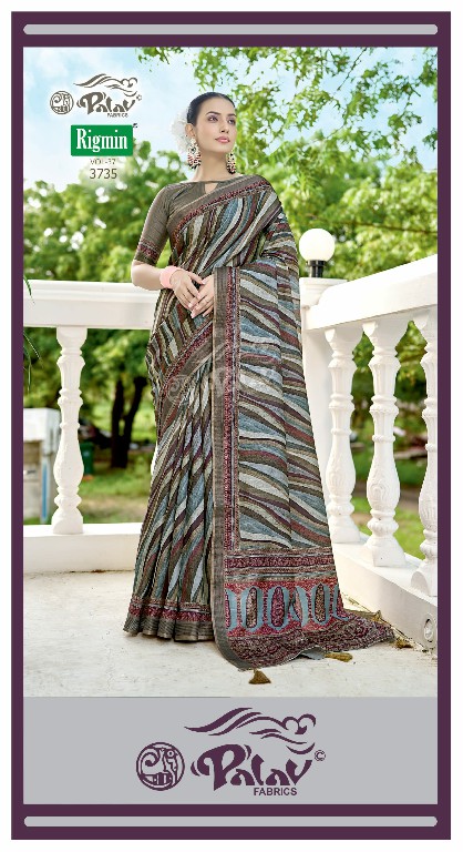 Palav Rigmin Vol-37 Wholesale Pure Silk With Digital Print Sarees