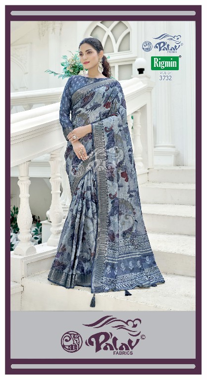 Palav Rigmin Vol-37 Wholesale Pure Silk With Digital Print Sarees