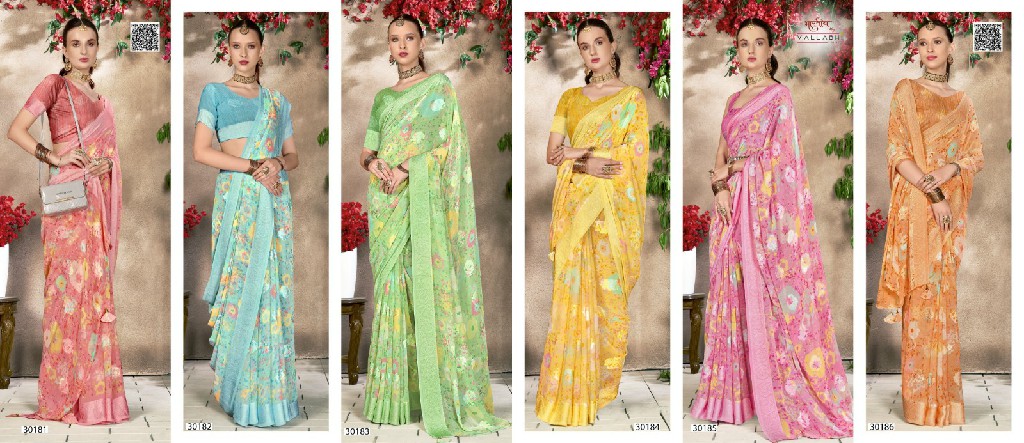 Vallabhi Kanupriya Vol-12 Wholesale Georgette Fabrics Indian Sarees