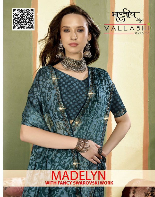 Vallabhi Madelyn Wholesale Chiffon Fabrics Indian Sarees