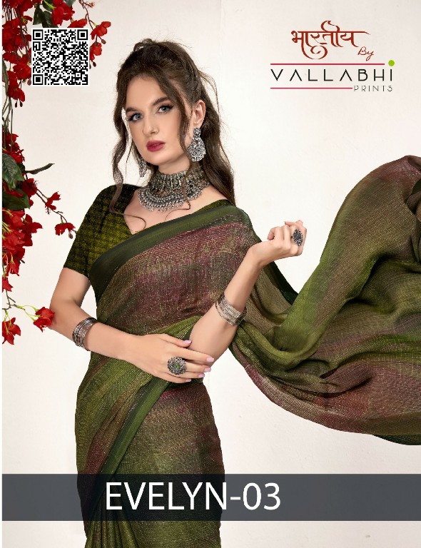 Vallabhi Evelyn Vol-3 Wholesale Chiffon Indian Sarees