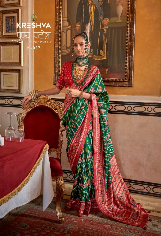 Kreshva Punya Patola Wholesale Super PV Silk With Patola Designer Sarees