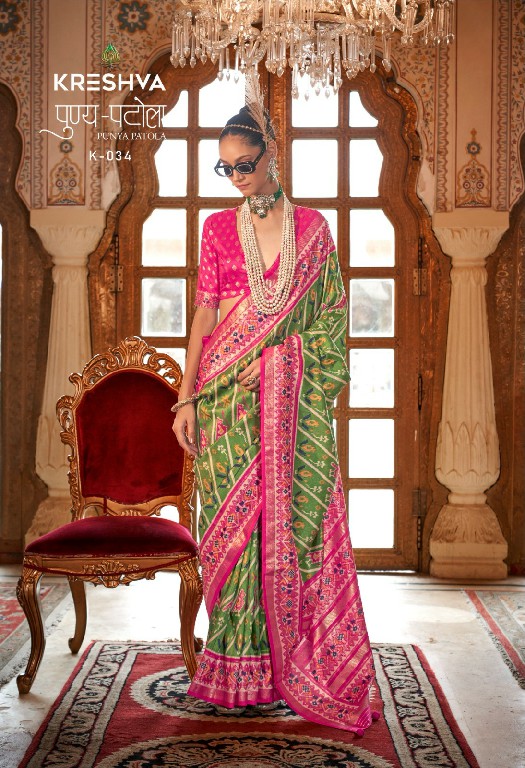 Kreshva Punya Patola Wholesale Super PV Silk With Patola Designer Sarees