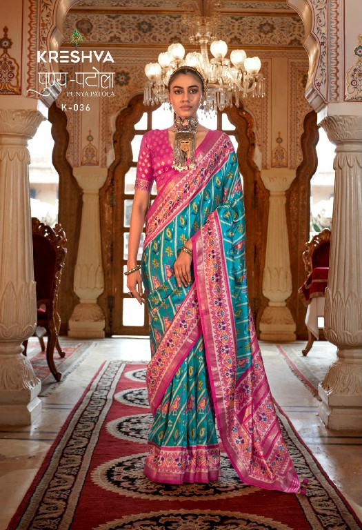 Kreshva Punya Patola Wholesale Super PV Silk With Patola Designer Sarees