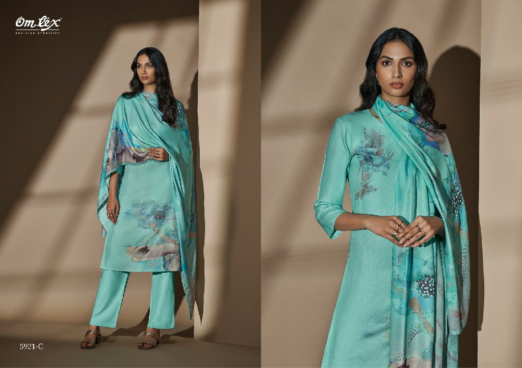 Omtex Elara Wholesale Pure Pashmina With Handwork Winter Suits