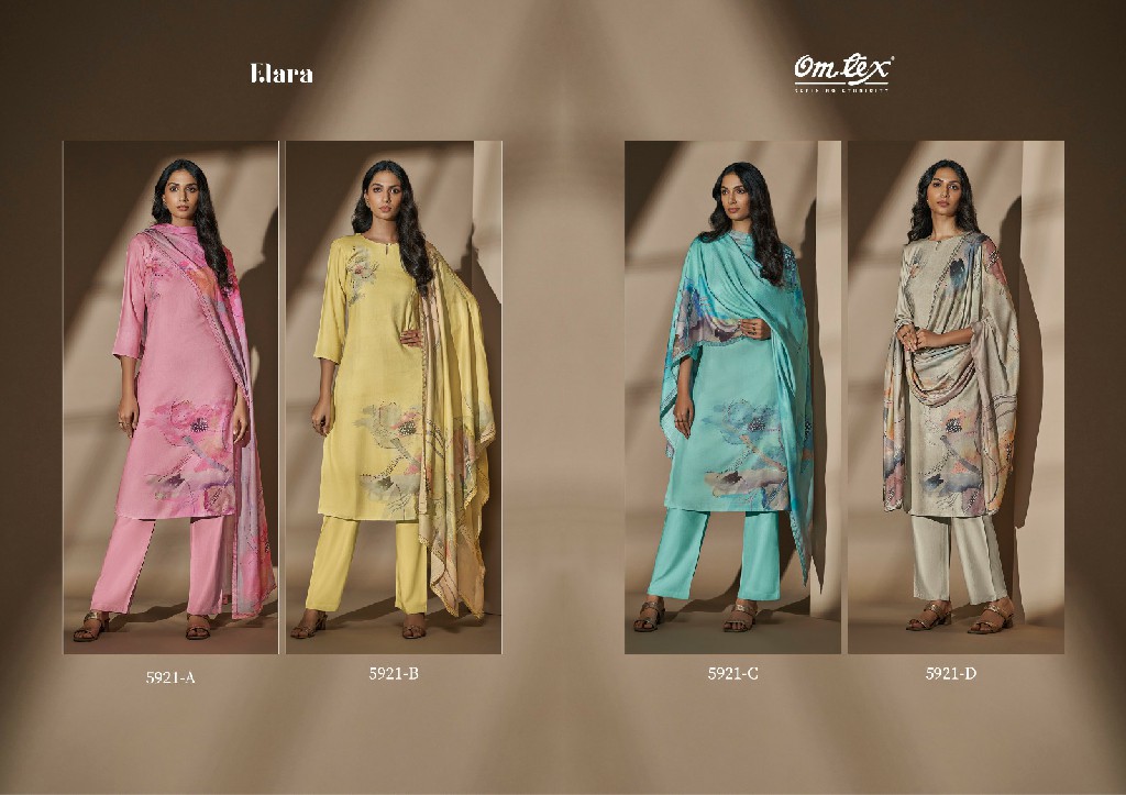 Omtex Elara Wholesale Pure Pashmina With Handwork Winter Suits