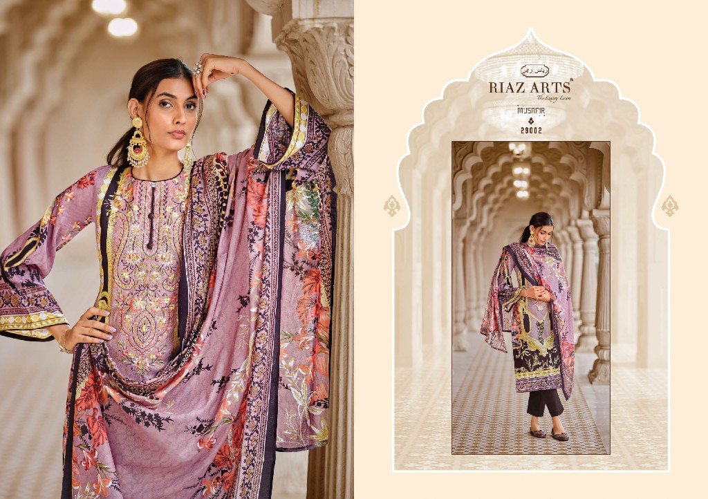 Riaz Arts Musafir Vol-18 Wholesale Pure Karachi Lawn Dress Material