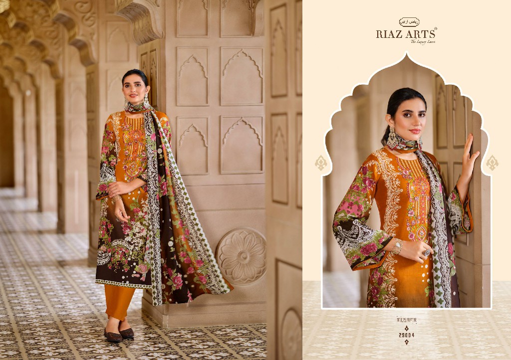 Riaz Arts Musafir Vol-18 Wholesale Pure Karachi Lawn Dress Material