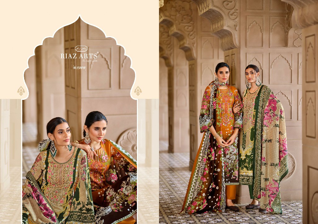 Riaz Arts Musafir Vol-18 Wholesale Pure Karachi Lawn Dress Material