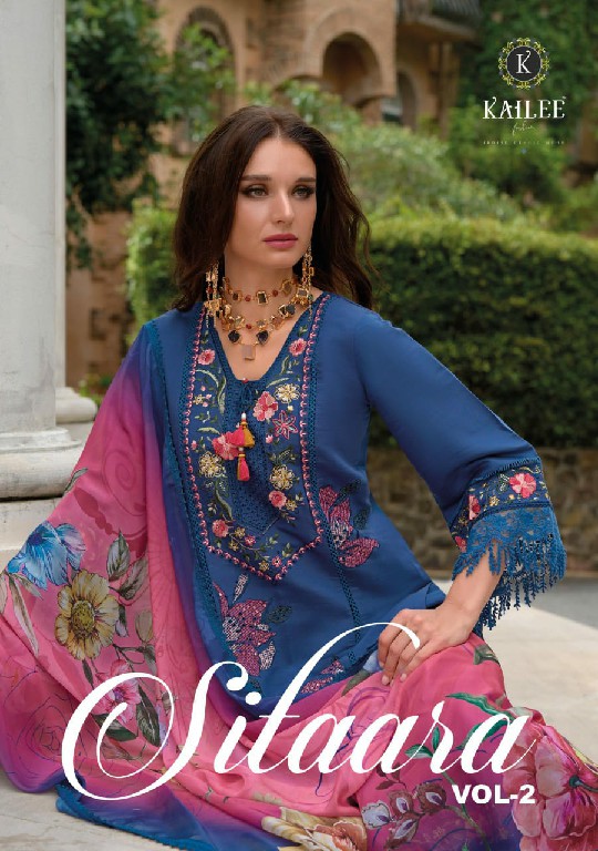 Kailee Sifaara Vol-2 Wholesale Pure VIscose Muslin Readymade 3 Piece Suits