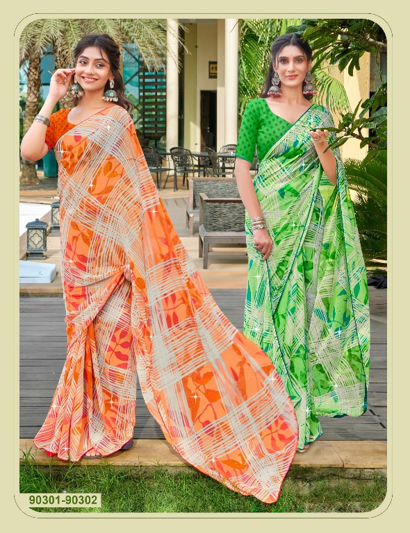 Saumya Saheli Wholesale Digital Print Indian Sarees