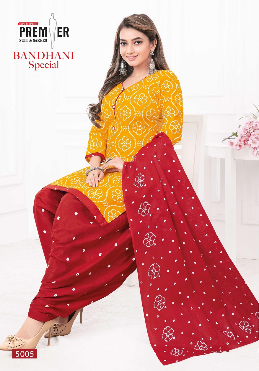 Premier Bandhani Special Vol-5 Wholesale Readymade Cotton Bandhani Suits