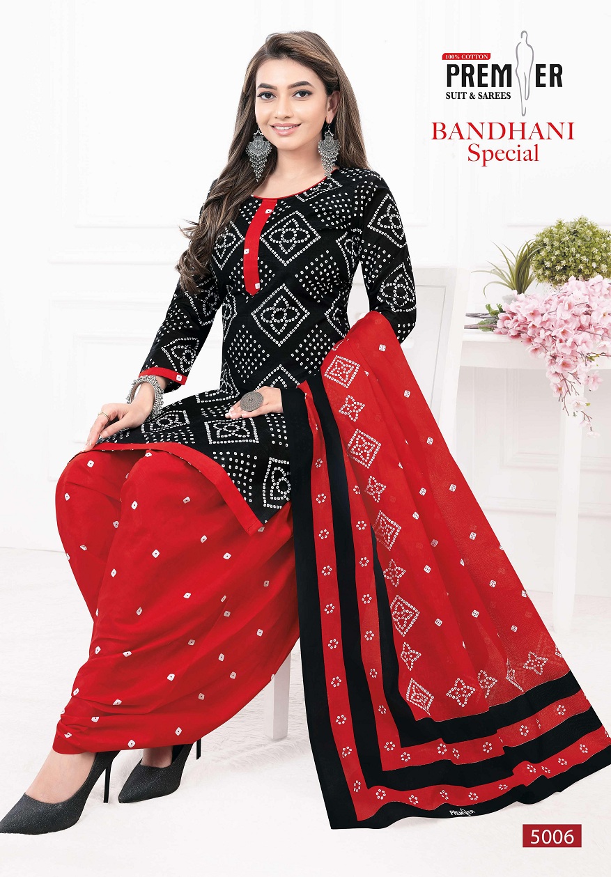 Premier Bandhani Special Vol-5 Wholesale Readymade Cotton Bandhani Suits
