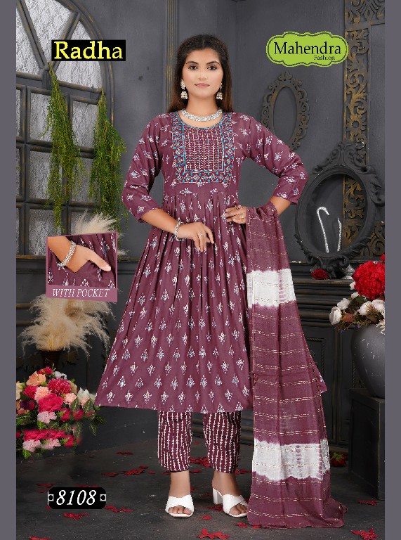 mahendra fashion radha vol 1 rayon print umbrella cut full stitch ladies suit