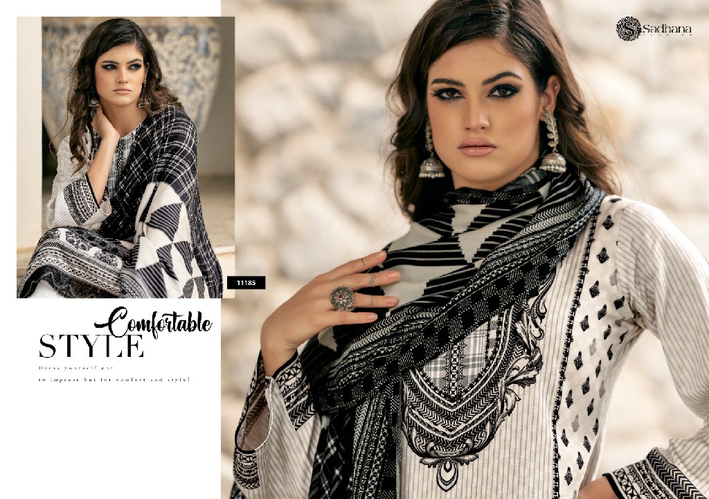 Sadhana Ramya Wholesale VIscose Pashmina With Fancy Work Winter Suits