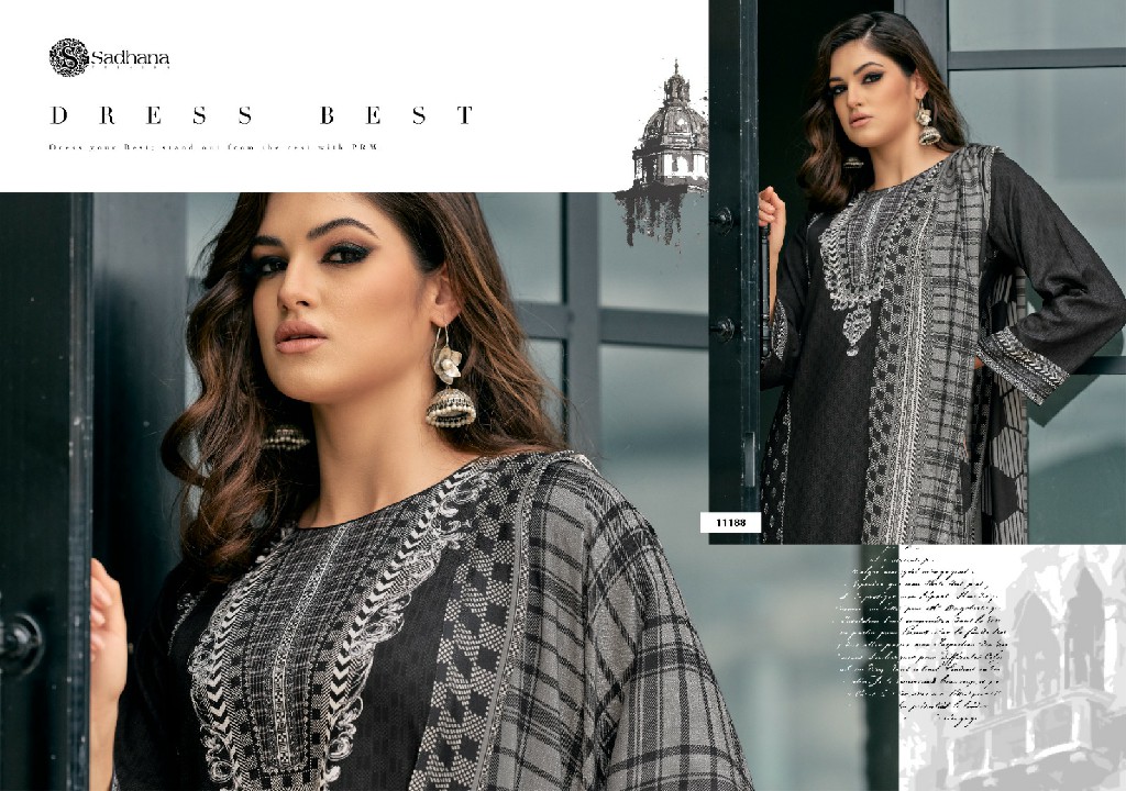 Sadhana Ramya Wholesale VIscose Pashmina With Fancy Work Winter Suits