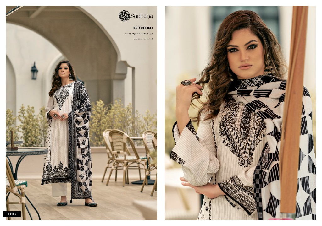 Sadhana Ramya Wholesale VIscose Pashmina With Fancy Work Winter Suits