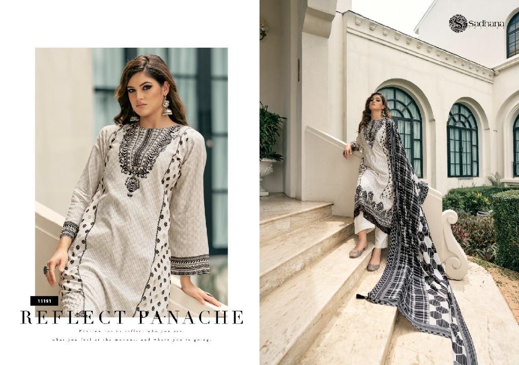 Sadhana Ramya Wholesale VIscose Pashmina With Fancy Work Winter Suits