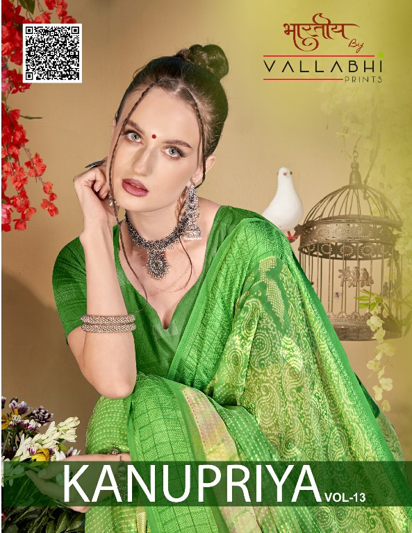 Vallabhi Kanupriya Vol-13 Wholesale Georgette Fabrics Indian Sarees