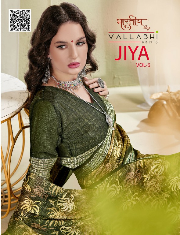 Vallabhi Jiya Vol-6 Wholesale Moss Georgette Ethnic Indian Sarees