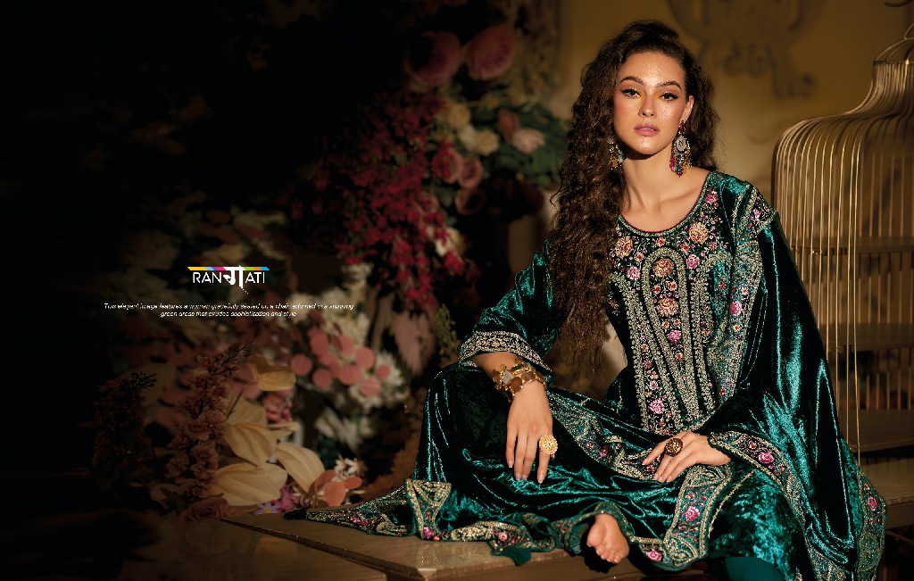 RANGATI PRESENT VELVET 36 VOL 2 BEAUTIFUL WORK WINTER PAKISTANI SALWAR KAMEEZ SUPPLIER