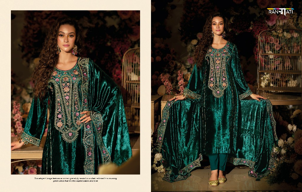 RANGATI PRESENT VELVET 36 VOL 2 BEAUTIFUL WORK WINTER PAKISTANI SALWAR KAMEEZ SUPPLIER