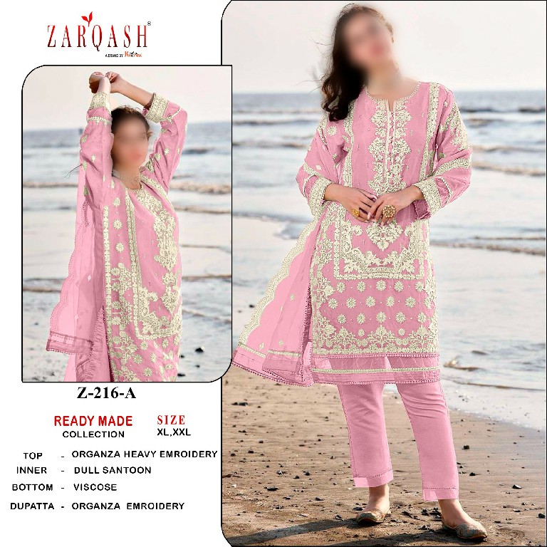 Zarqash Z-216 Wholesale Readymade Indian Pakistani Salwar Suits