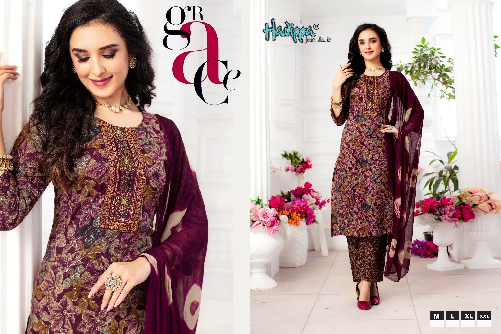 Hadippa Rosy Vol-1 Wholesale Heavy Capsule Fabrics Kurtis With Pant And Dupatta