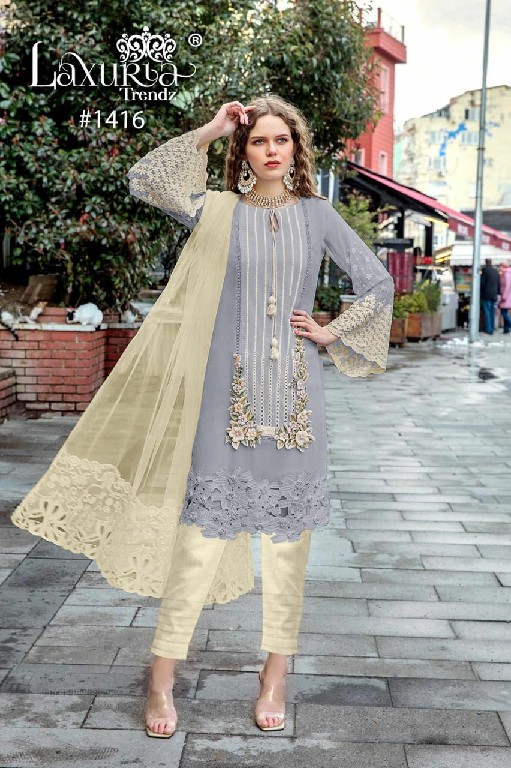 Luxuria D.no 1416 Wholesale New Design With New Colour Kurti With Pant And Duptta