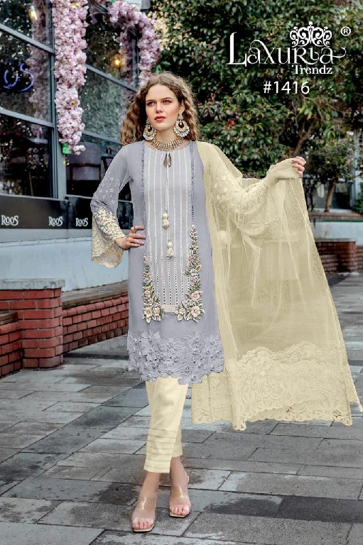 Luxuria D.no 1416 Wholesale New Design With New Colour Kurti With Pant And Duptta