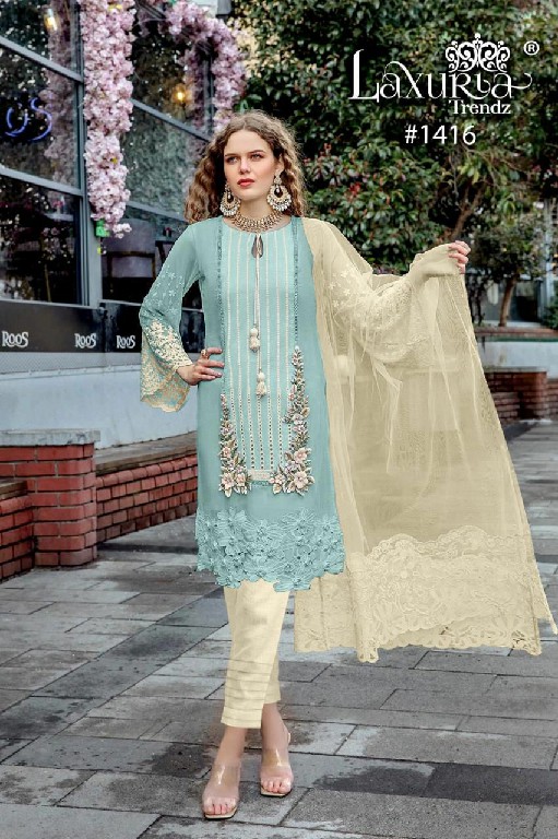 Luxuria D.no 1416 Wholesale New Design With New Colour Kurti With Pant And Duptta