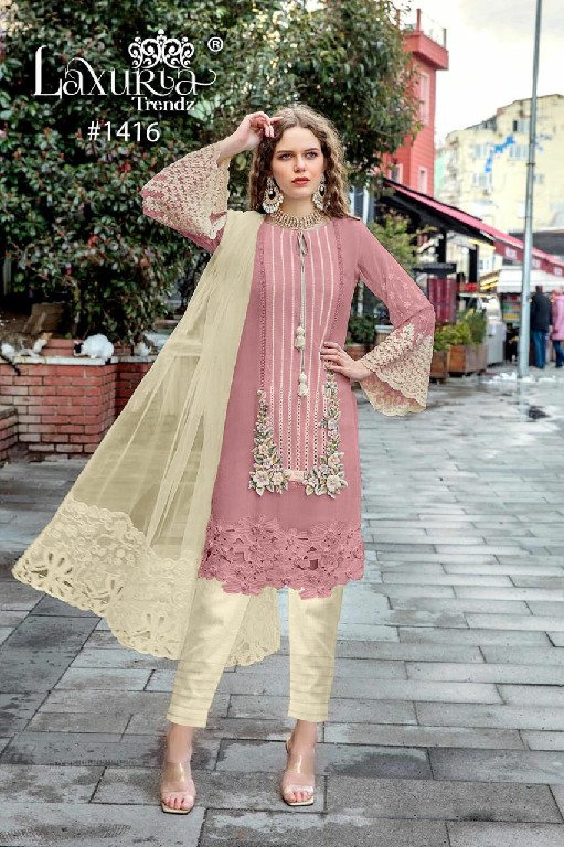 Luxuria D.no 1416 Wholesale New Design With New Colour Kurti With Pant And Duptta