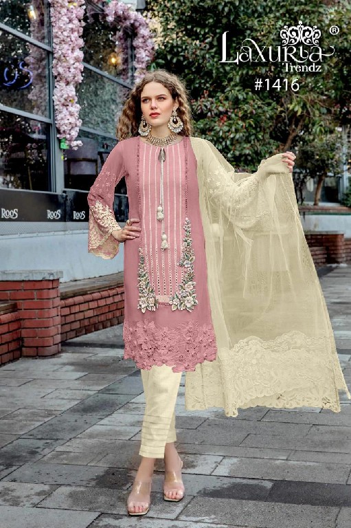 Luxuria D.no 1416 Wholesale New Design With New Colour Kurti With Pant And Duptta