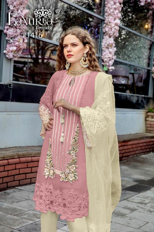 Luxuria D.no 1416 Wholesale New Design With New Colour Kurti With Pant And Duptta