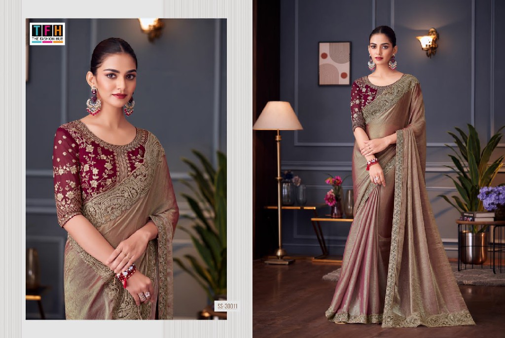 TFH Silver Screen Vol-20 Wholesale Function Wear Party Wear Sarees