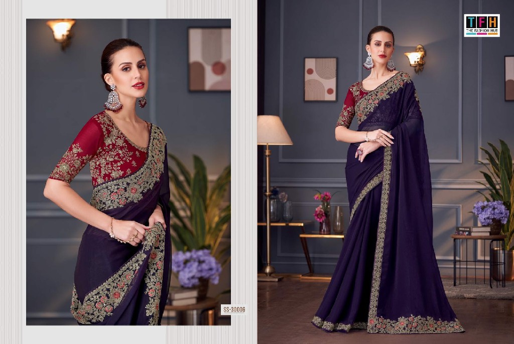 TFH Silver Screen Vol-20 Wholesale Function Wear Party Wear Sarees