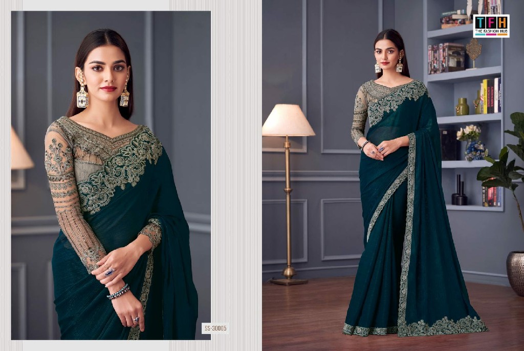 TFH Silver Screen Vol-20 Wholesale Function Wear Party Wear Sarees