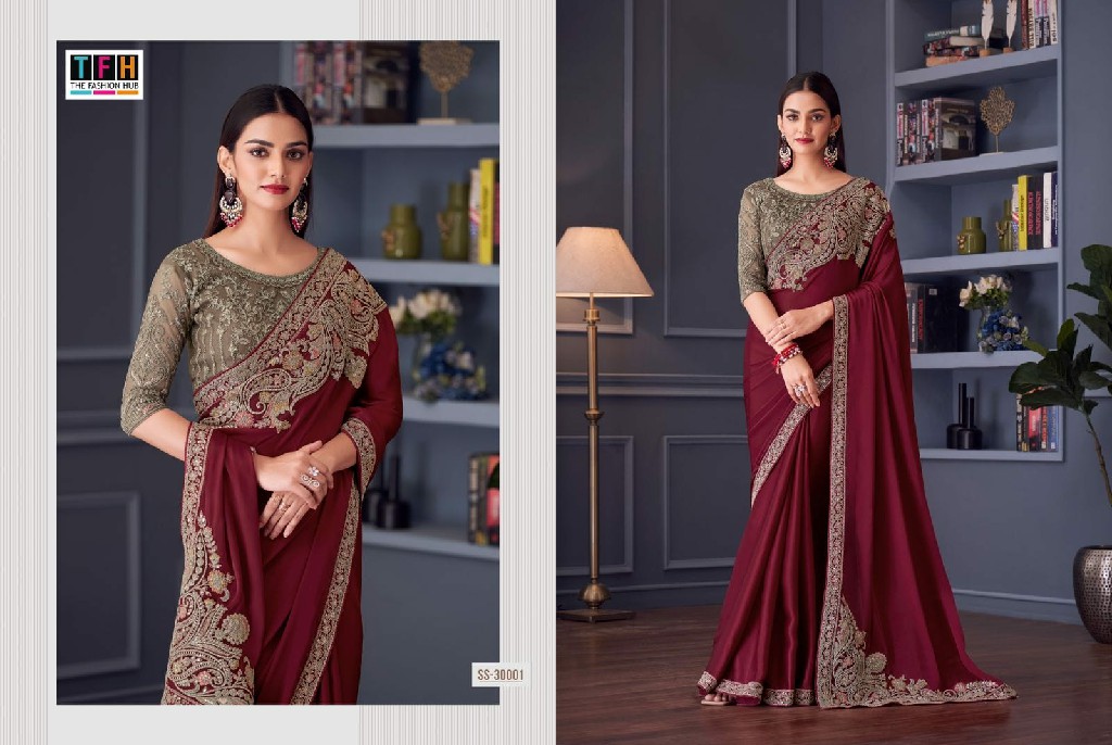 TFH Silver Screen Vol-20 Wholesale Function Wear Party Wear Sarees